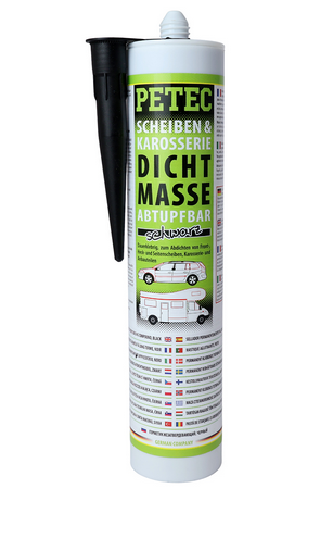 Petec 83300 Scheiben - & Karosseriedichtmasse schwarz 310 ml
