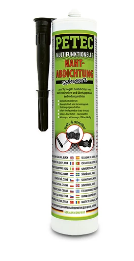 PETEC 94231 Multifunktionelle Nahtabdichtung, schwarz, 310ML