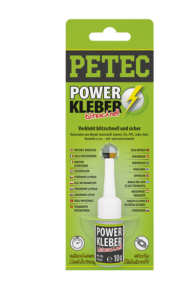 PETEC 93410  POWER KLEBER blitzschnell Sekundenklebstoff