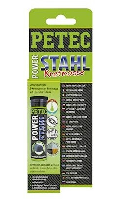Petec 97450 POWER Stahl 50g (Schnellhärtende Knetmasse)