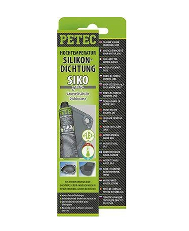 Petec 97680  Hochtemperatur-Silikondichtung, SIKO grau Motorendichtmasse