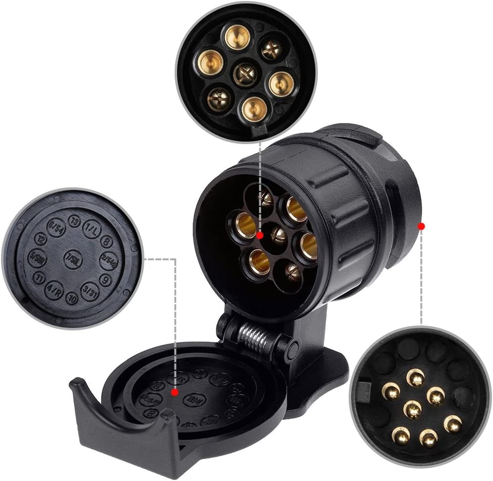 HP Autozubehör 28547 KFZ Anhänger Adapter Mini 13 Dose 7-polig