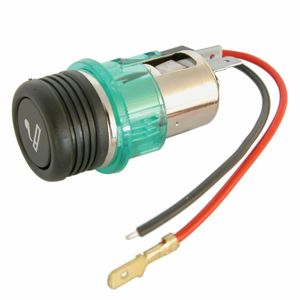 HP Autozubehör 28112 Einbau Steckdose mit Deckel, Beleuchtung und Keramikeinsatz