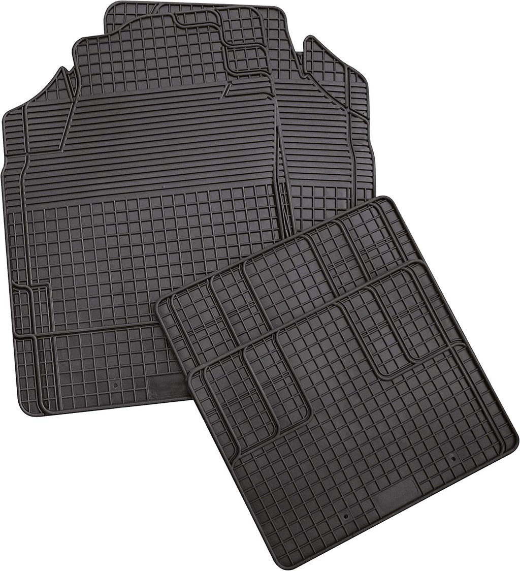 HP Autozubehör 16544 Eco Rubber Mat Set 4 Pieces Black