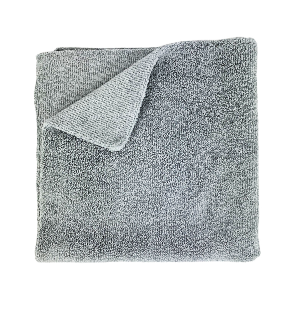 Micro Poliertuch 40 x 40 cm, 360 g/m² grau
