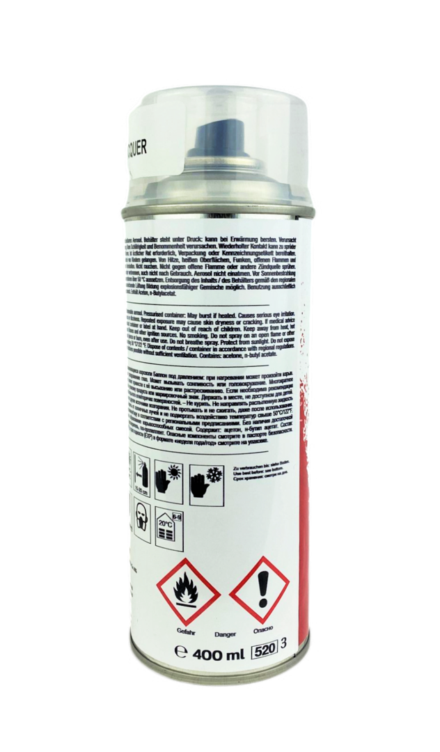 Profi 3er Set Acryl Klarlack Spray glänzend 3 x 400ml