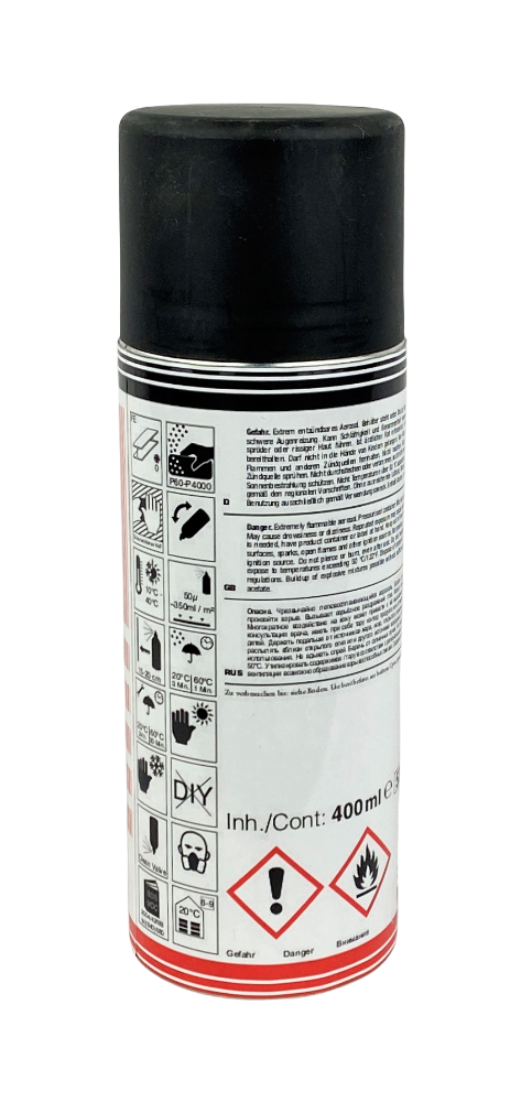 Profi 3er Set Lack Rallye Spray schwarz matt