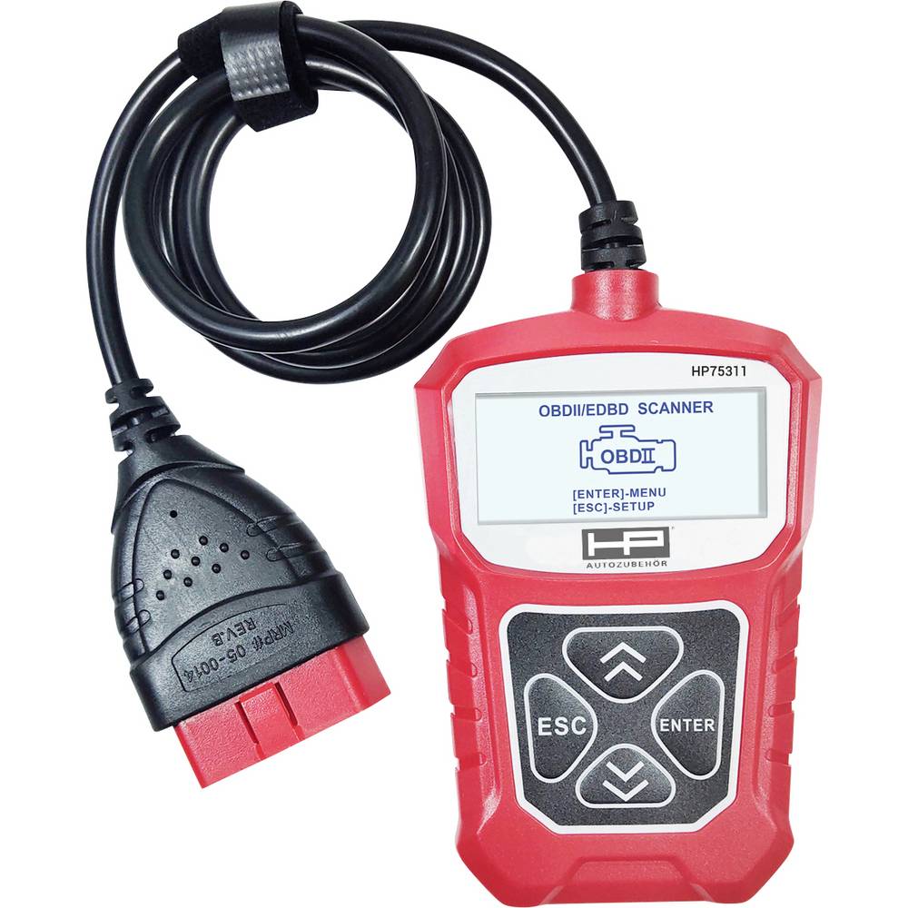 HP Autozubehör OBD II Diagnosetool OBD II Diagnosegerät 75311 Passend für (Auto-Marke): Universal uneingeschränkt 1St.