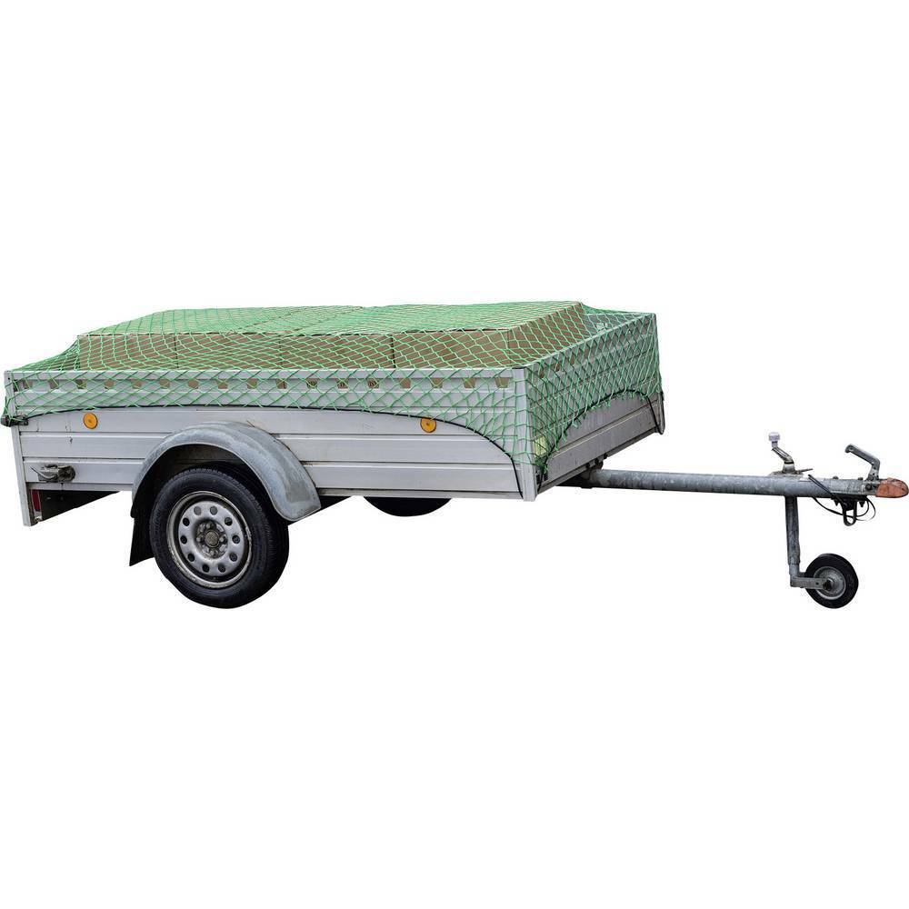 HP Autozubehör 25163 Anhängernetz (L x B) 3 m x 2 m Mit Gummispannband
