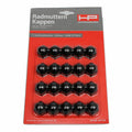 HP 82728 Kappe Radmutter Radschraube RALLYE-CAPS Schwarz 17mm (20 Stück)