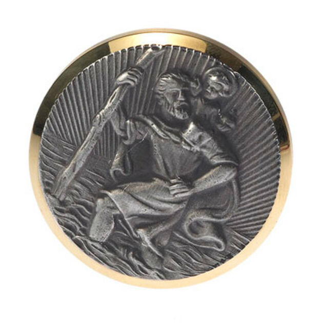 HP-Autozubehör St. Christophorus-Plakette 43mm selbstklebend - schwere Ausführung