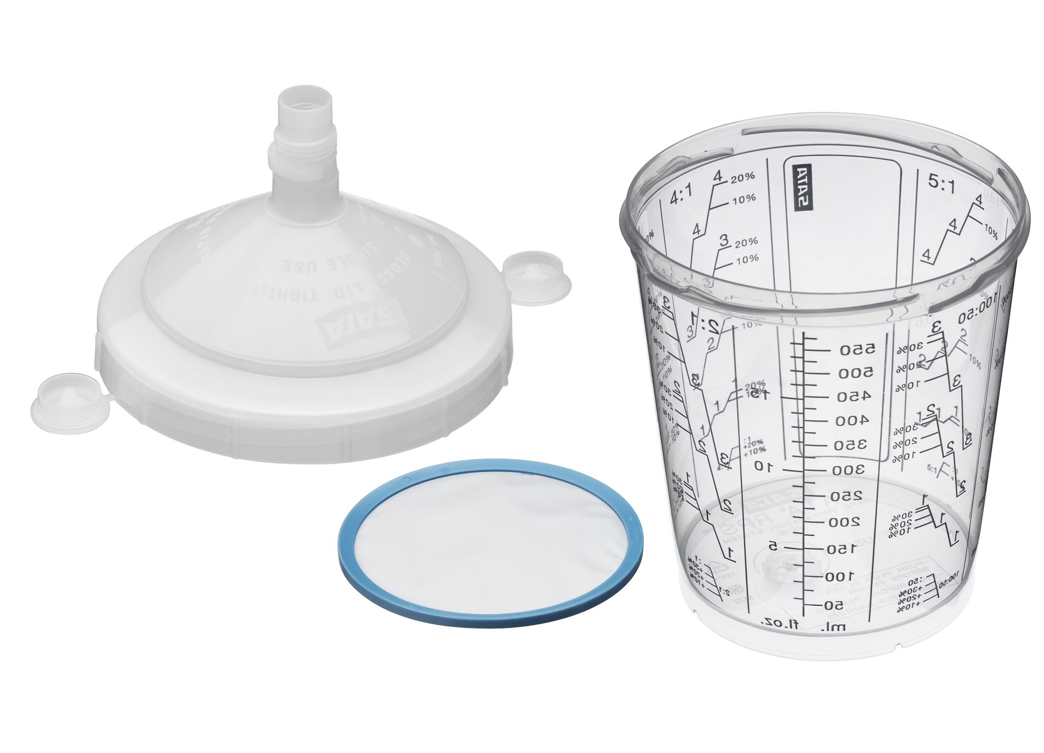 SATA RPS Becher System 0,6 Liter - 60 Becher & Deckel