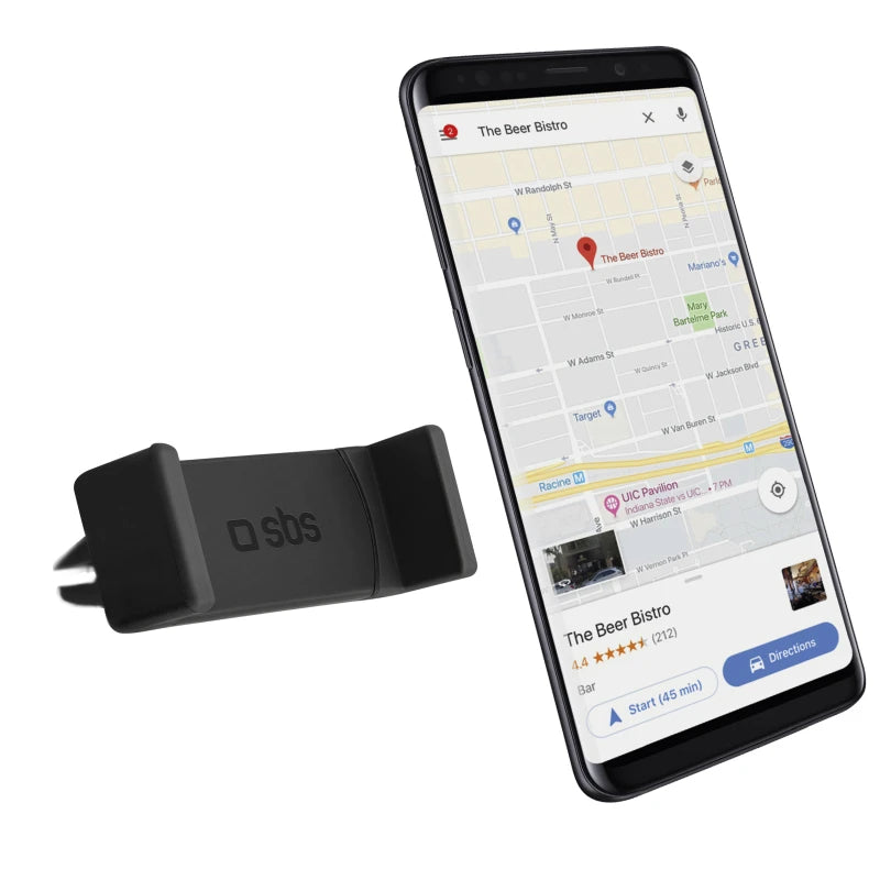 حامل هاتف محمول للسيارة من SBS-MOBILE 10846، أسود، يصل إلى 6 بوصات